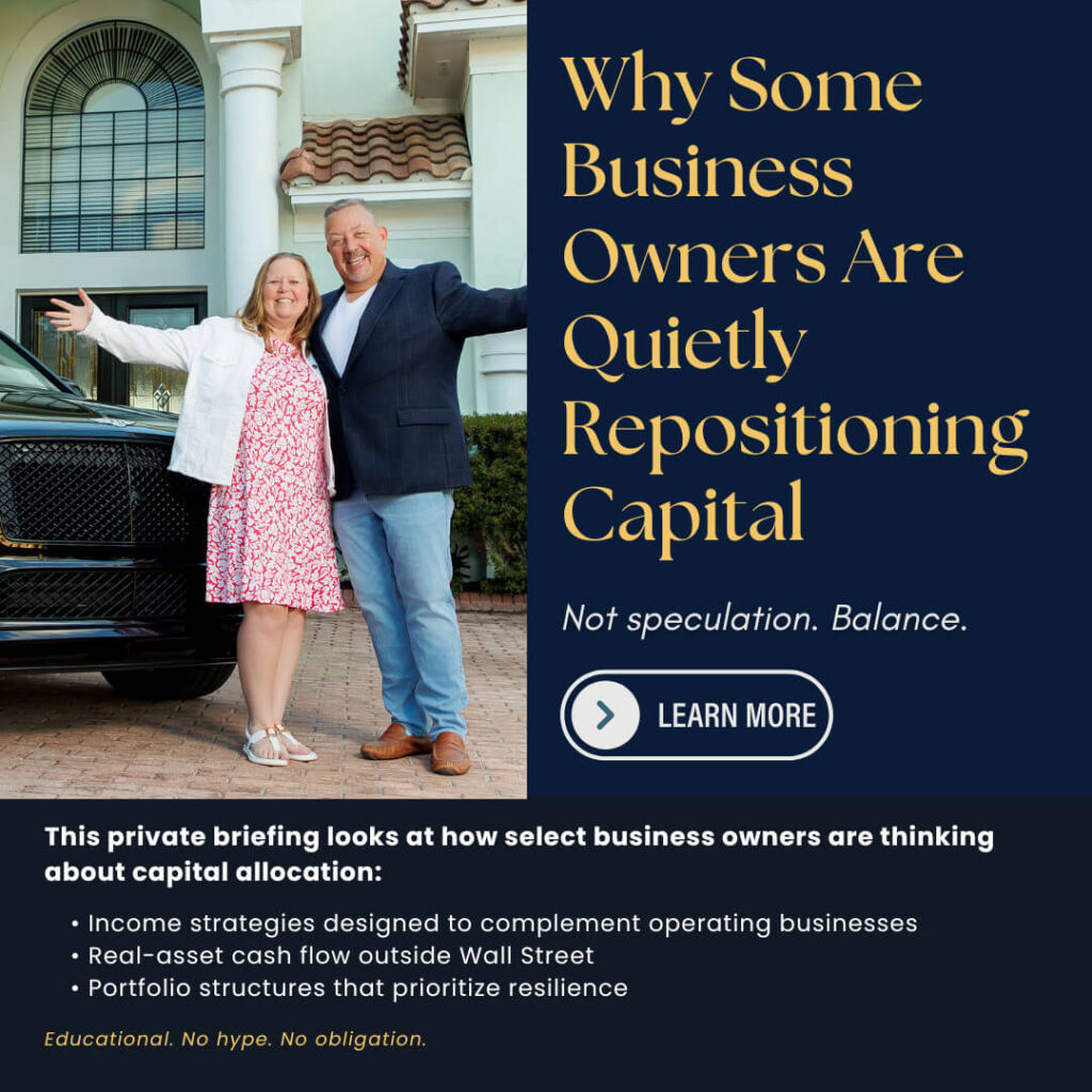 Why Some Business Owners Are Quietly Repositioning Capital